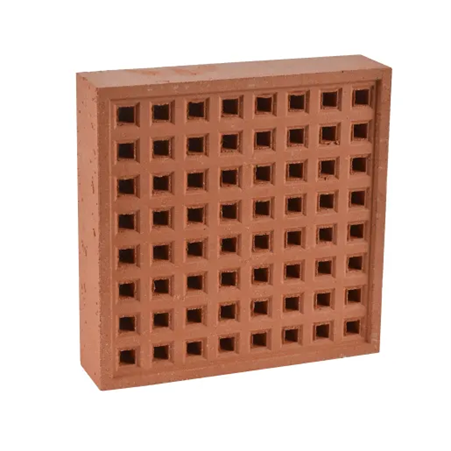 Hepworth Terracotta Airbrick Square Hole Red 215mm x 215mm