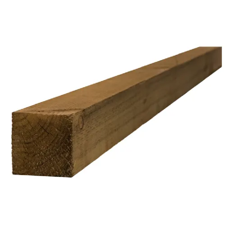 Treated Incised UC4 Fence Post Brown 100 x 100 x 2400mm