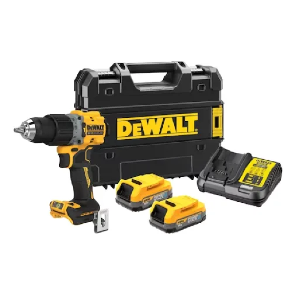 DeWalt DCD805E2T-GB 18V XR Brushless Hammer Drill Driver Kit with Charger, Case & 2 x Batteries