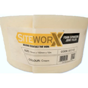 SITEWORX Foam Expansion Joint Strip 10m x 150 x 10mm Cream